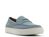 Canton Penny Loafer Dusty Blue Suede view