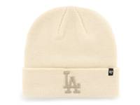 Los Angeles Dodgers Beanie Off White view