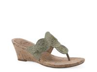 Affogato Wedge Sandal Light Green view