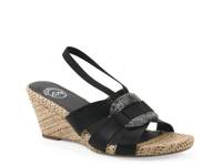 Atavi Wedge Sandal Black view