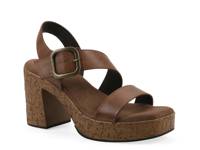 Barb Platform Sandal Dark Tan view