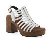 Barbea Platform Sandal White view