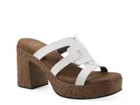 Barillo Platform Sandal White view