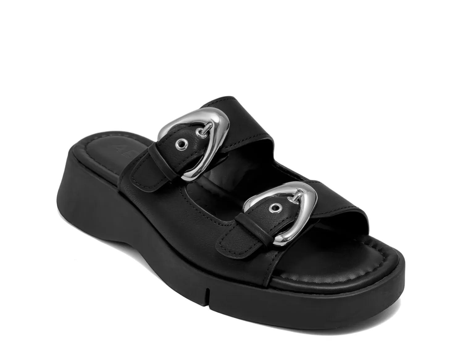Aerosoles Faith Wedge Sandal | Women's | Black | Size 10 | Sandals