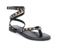 Athena Sandal Black Leather view