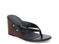 Maryland Wedge Sandal Black Leather view
