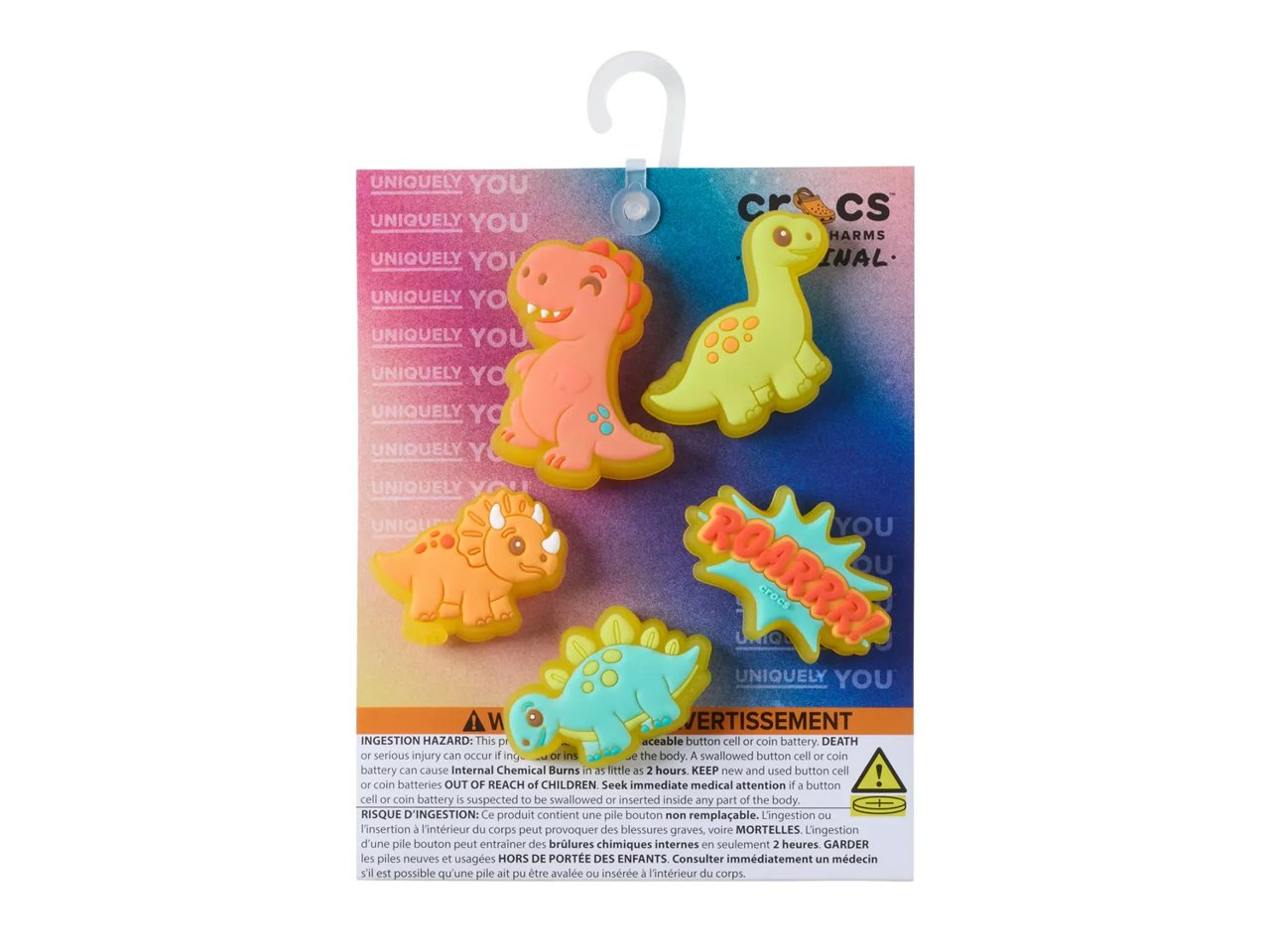 Lights Up Little Dinos Jibbitz Set - 5 Pack