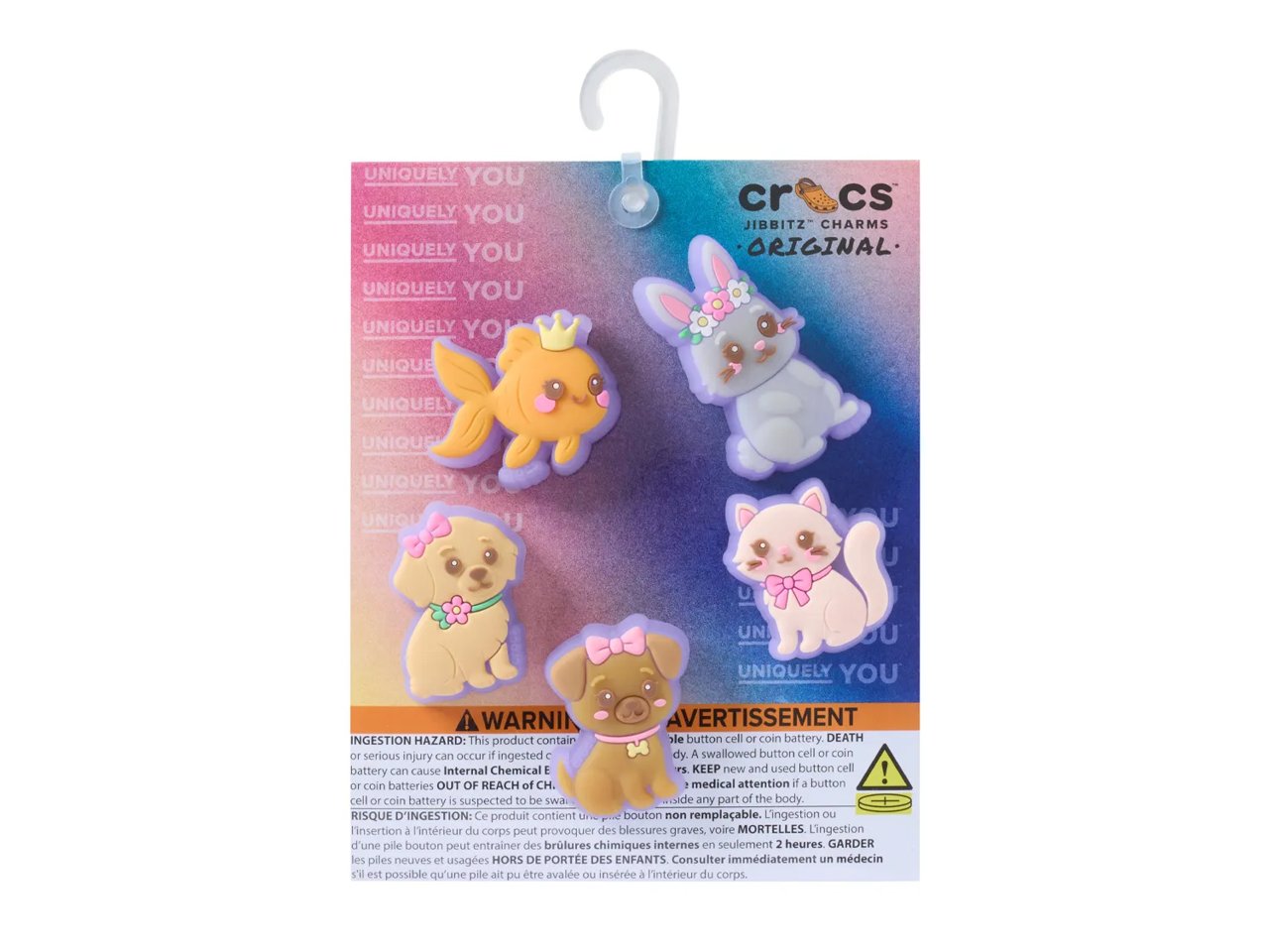 Lights Up Princess Pets Jibbitz Set - 5 Pack