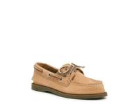 Lanyard Boat Shoe - Kids' Dark Tan Leather view
