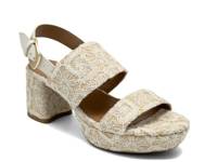 Camilia Platform Sandal Natural Floral Print view