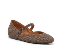 Cerla Mary Jane Flat Tan Fabric view