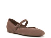 Cerla Mary Jane Flat Taupe Suede view