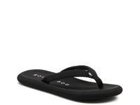 Sunset Slim Flip Flop Black view