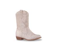 Fawnia Cowboy Boot - Kids' Gold Glitter view
