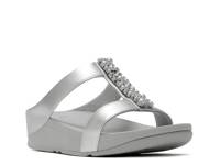 Fino Wedge Sandal Silver Metallic view