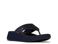 F-Mode Wedge Sandal Denim Blue view