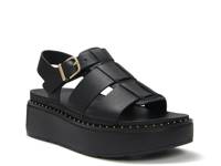 Gen-FF Max Platform Fisherman Sandal Black Leather view