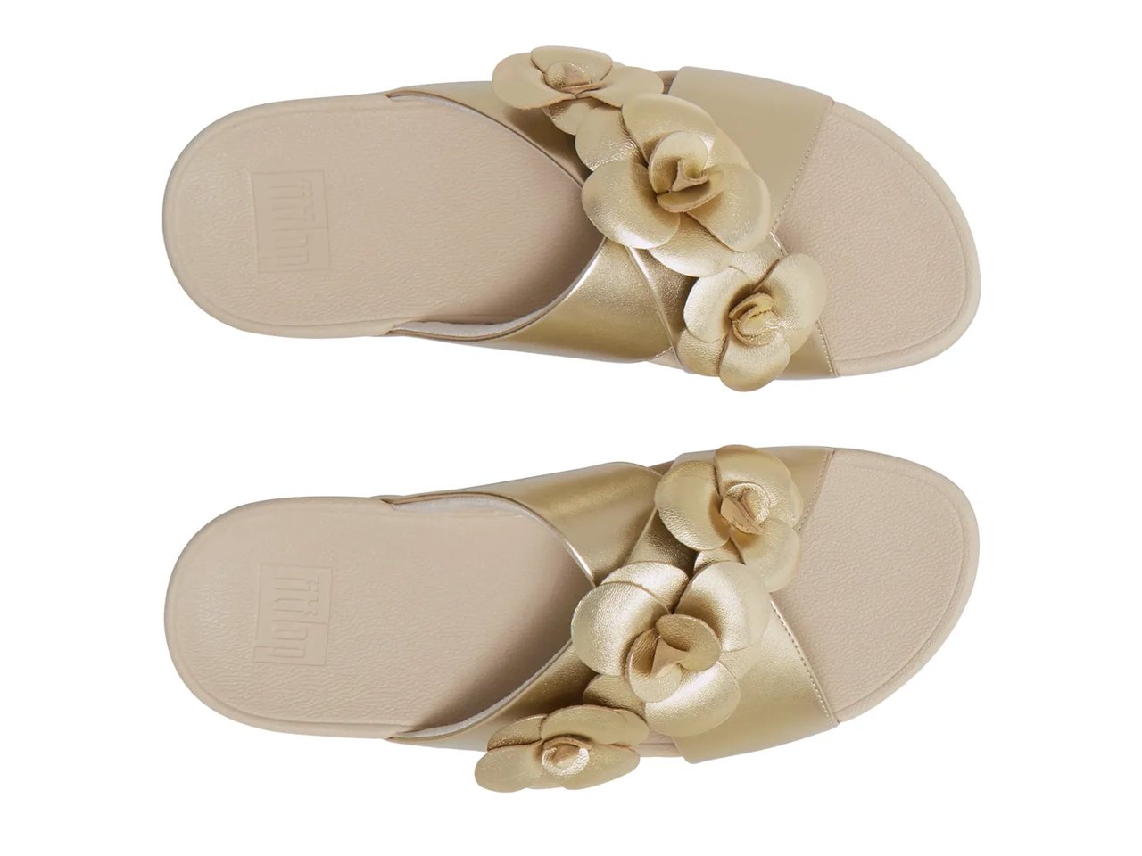 Lulu Flower Cross Wedge Sandal