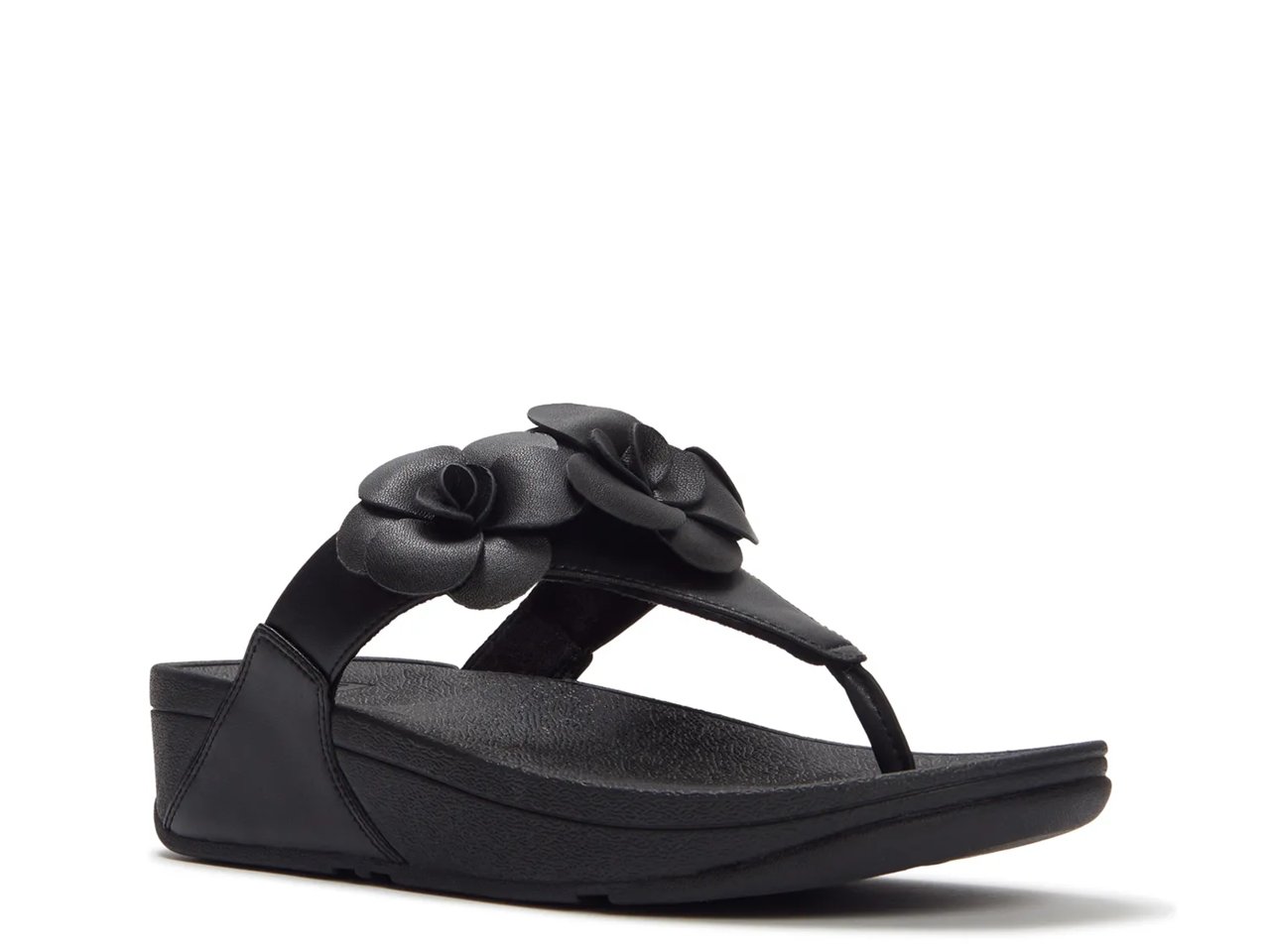 Lulu Flower Wedge Sandal