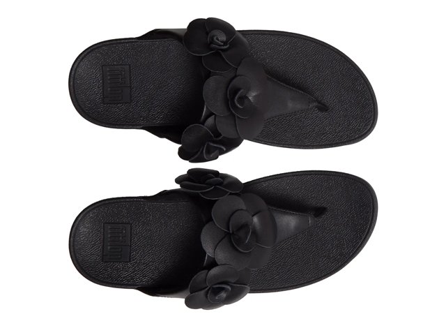 Lulu Flower Wedge Sandal