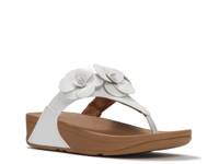 Lulu Flower Wedge Sandal Urban White view