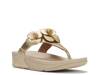 Lulu Flower Wedge Sandal Platino view