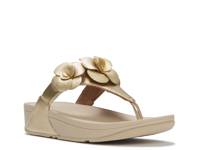 Lulu Flower Wedge Sandal Platino view