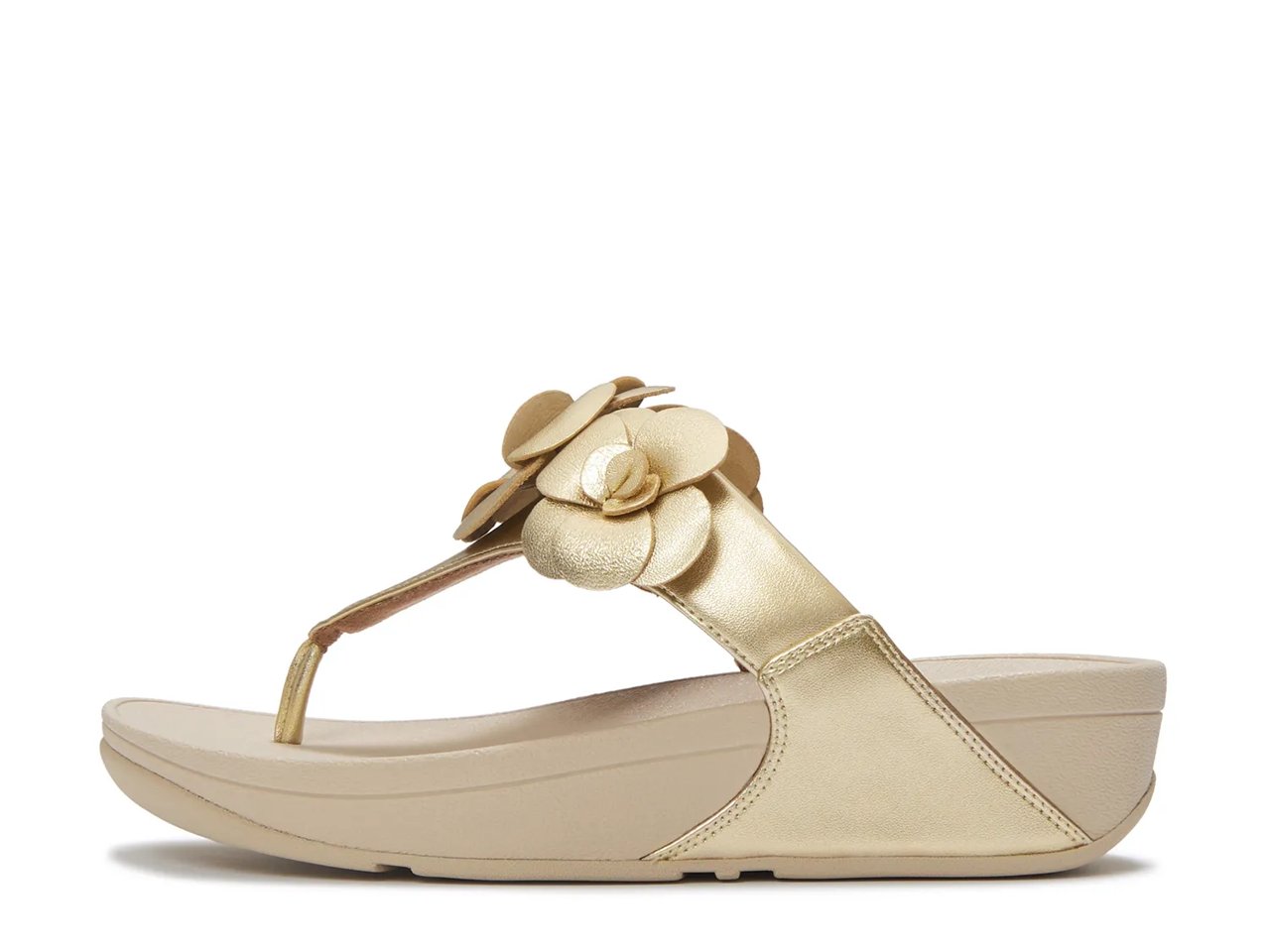 Lulu Flower Wedge Sandal