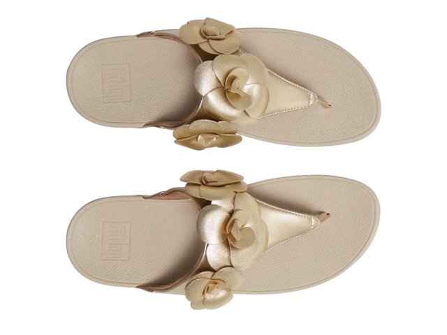 Lulu Flower Wedge Sandal