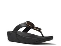 Lulu Marbled Stone Wedge Sandal Black view