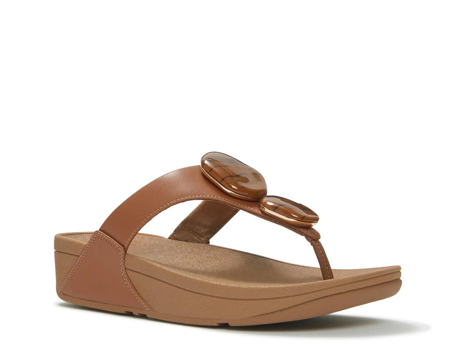 Lulu Marbled Stone Wedge Sandal - image 3