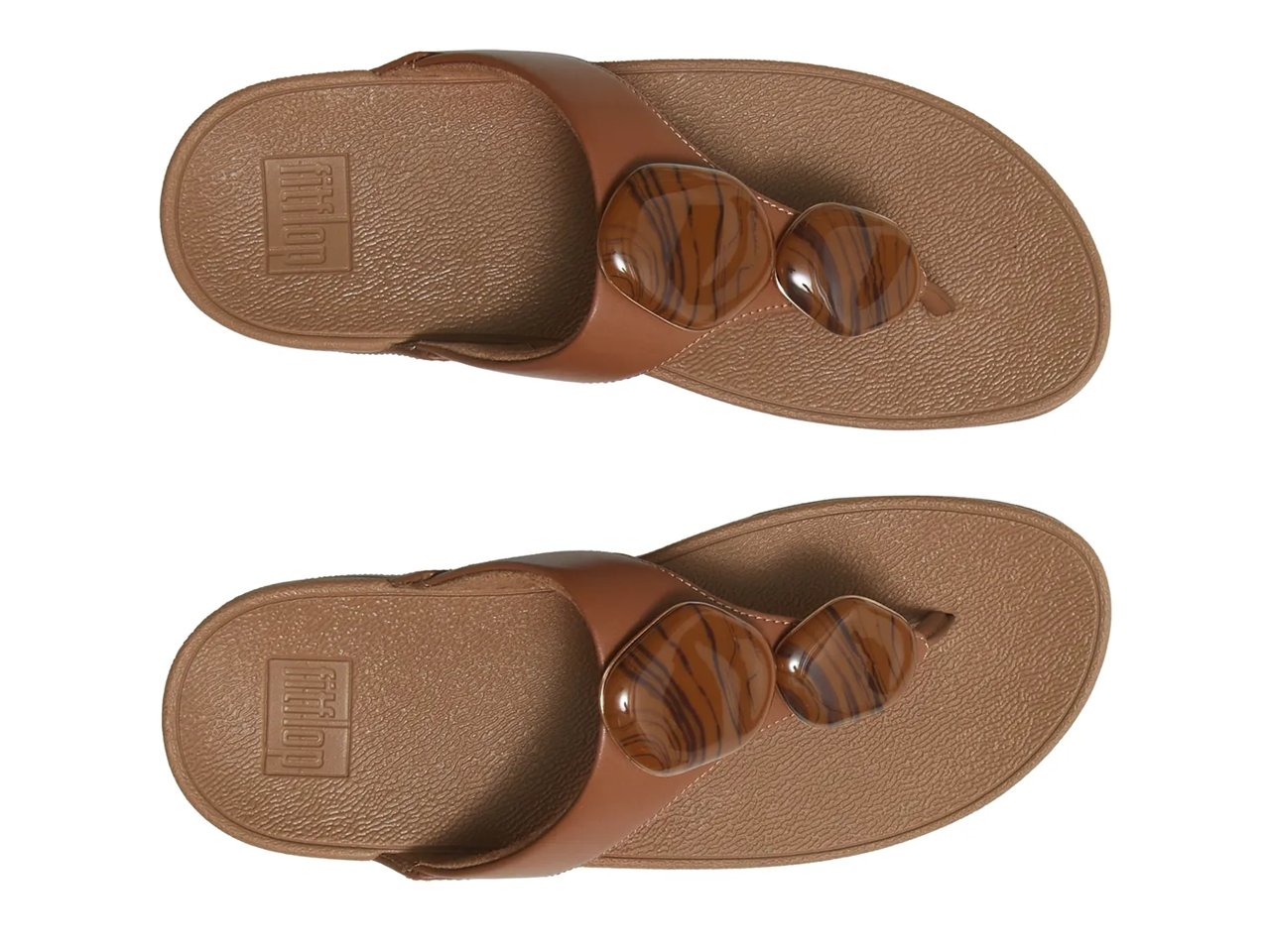 Lulu Marbled Stone Wedge Sandal