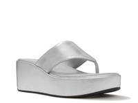 PlatFForms Wedge Sandal Silver Metallic view