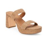 Echo Platform Sandal Cognac Raffia view