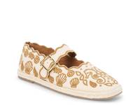 Ariana Espadrille Mary Jane Flat Tan Fabric view