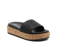 Faye Platform Sandal Black view