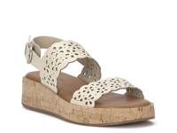 Elsie Wedge Sandal Bone Leather view