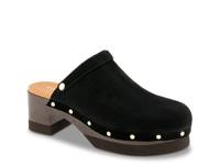 Olympia Platform Clog Black Suede view