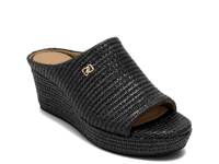 Cafe Wedge Sandal Black view