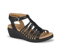 Enara Wedge Sandal Black view