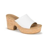 Teah Platform Sandal White view