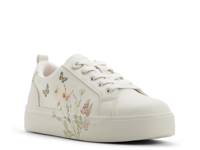 Wildflowers Platform Sneaker White Floral Print view