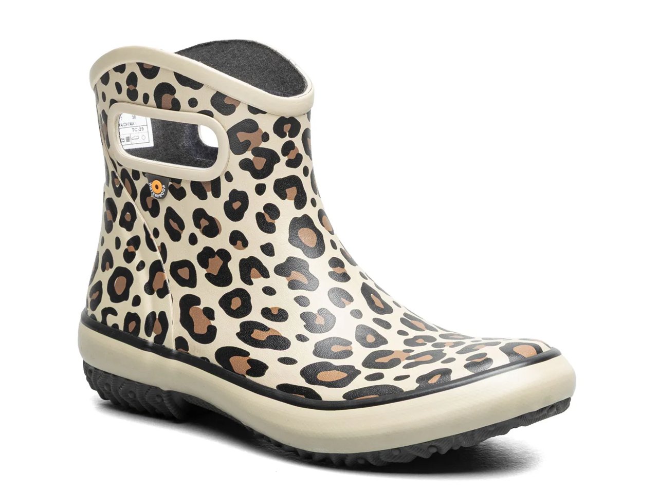 Patch Ankle Leopard Rain Boot - Women's