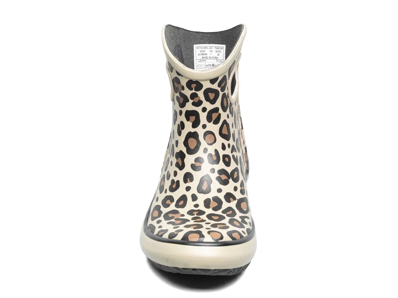 Patch Ankle Leopard Rain Boot - Women's