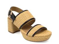 Camera Platform Sandal Black/Natural view
