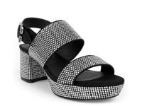 Camera Platform Sandal Black/Silver Metallic view