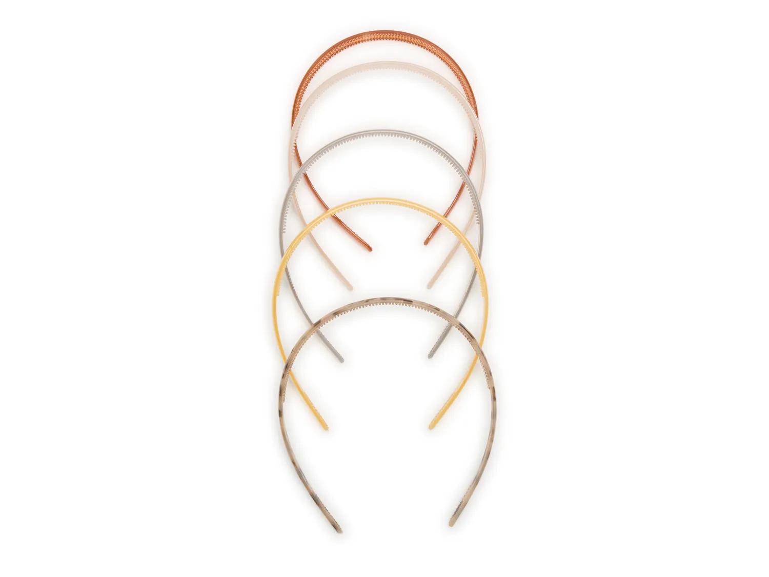 Hard Skinny Headband Set - 5 Pack