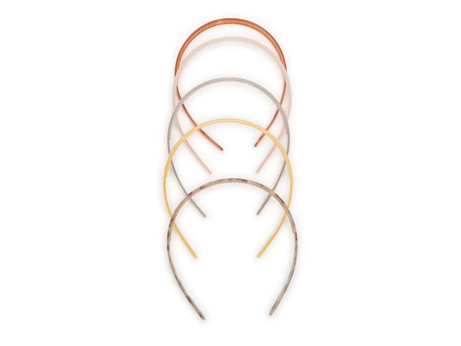 Hard Skinny Headband Set - 5 Pack