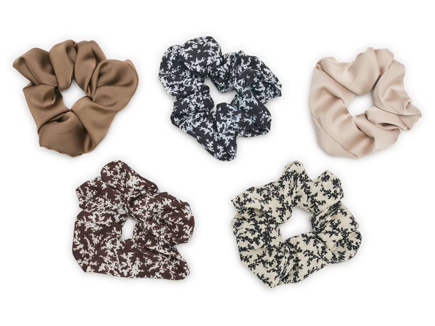 Floral Scrunchie Set - 5 Pack