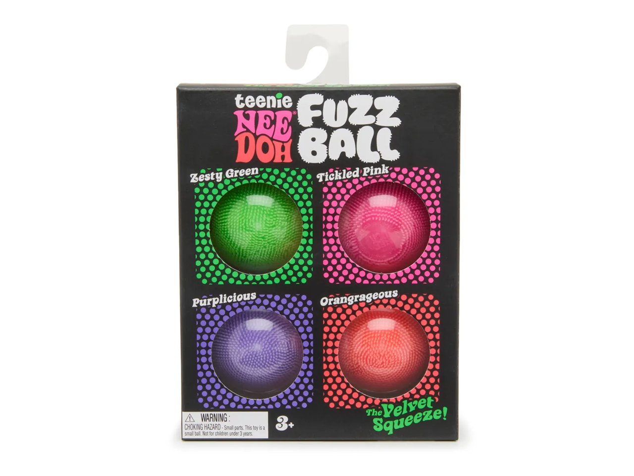 Teenie NeeDoh Fuzz Balls - 4 Pack